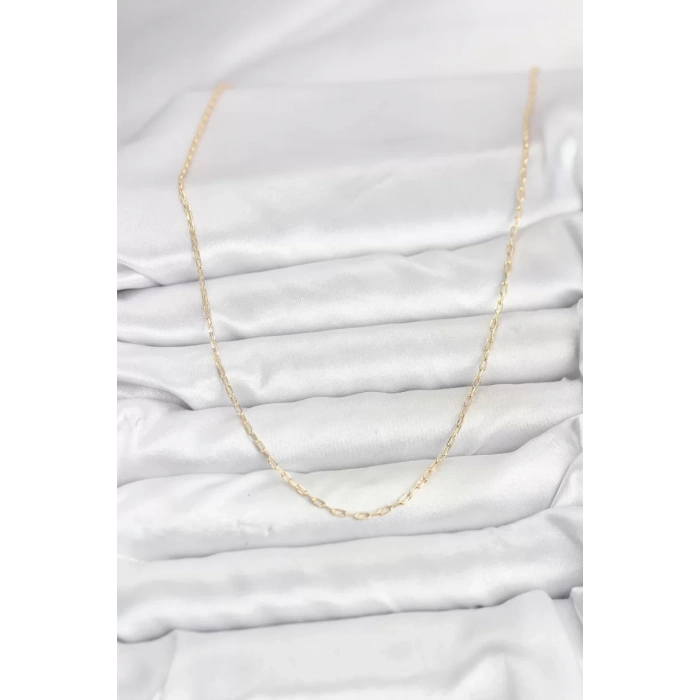 CM 14K Gold Renk Ataç Zincir Model 60 cm Kadın Kolye - TJ-BKO10934