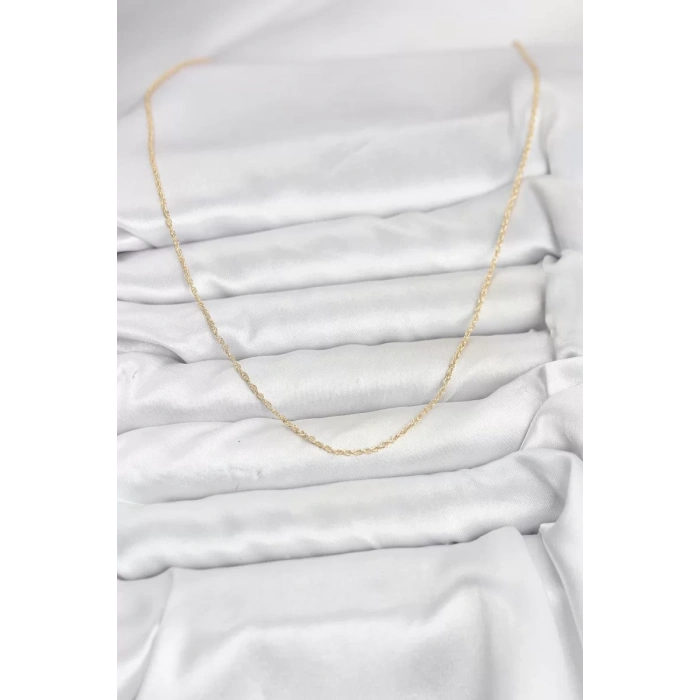 CM 14K Gold Renk Burgu Model 60 cm Kadın Kolye - TJ-BKO10932