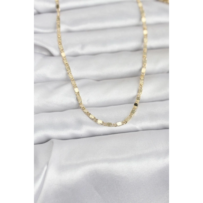 CM 14K Gold Renk Ezme Zincir 60 cm Kadın Kolye 5886