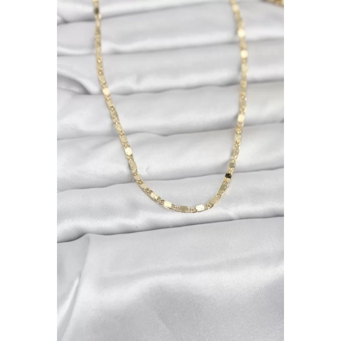 CM 14K Gold Renk Ezme Zincir 60 cm Kadın Kolye - TJ-BKO10964