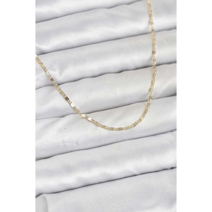 CM 14K Gold Renk Ezme Zincir Model 60 cm Kadın Kolye 5886