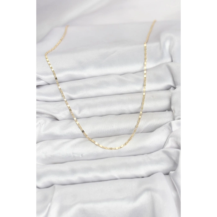 CM 14K Gold Renk Ezme Zincir Model 60 cm Kadın Kolye 5886