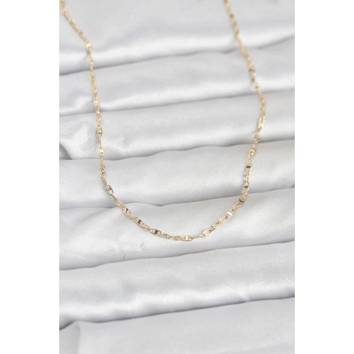 CM 14K Gold Renk Gemici Zincir Model 60 cm Kadın Kolye 5886