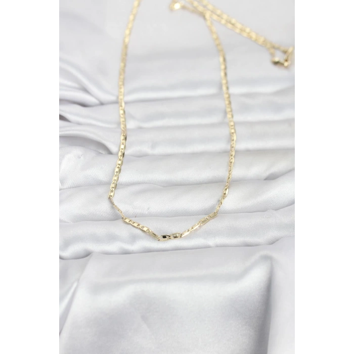 CM 14K Gold Renk Gemici Zincir Model 60 cm Kadın Kolye 5886