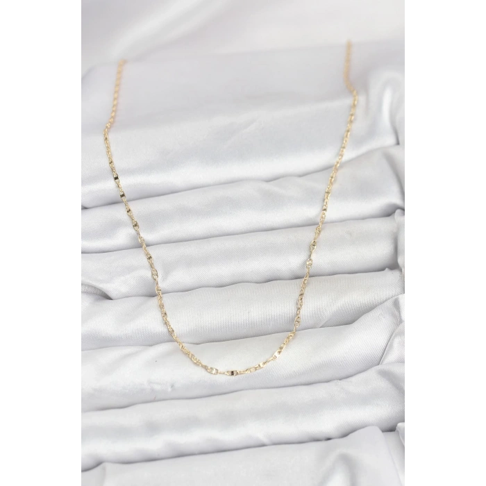 CM 14K Gold Renk Gemici Zincir Model 60 cm Kadın Kolye 5886