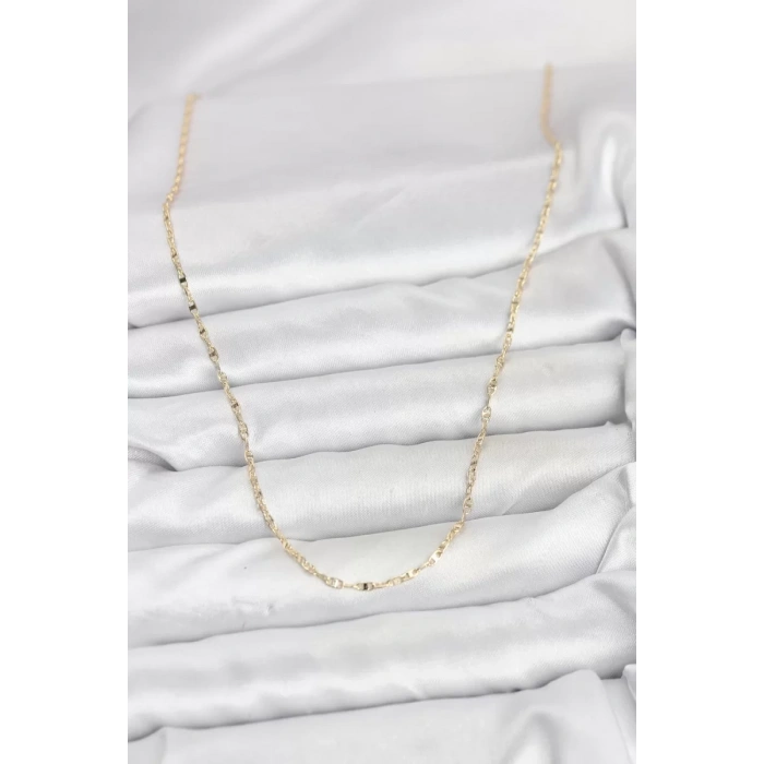 CM 14K Gold Renk Gemici Zincir Model 60 cm Kadın Kolye - TJ-BKO10936