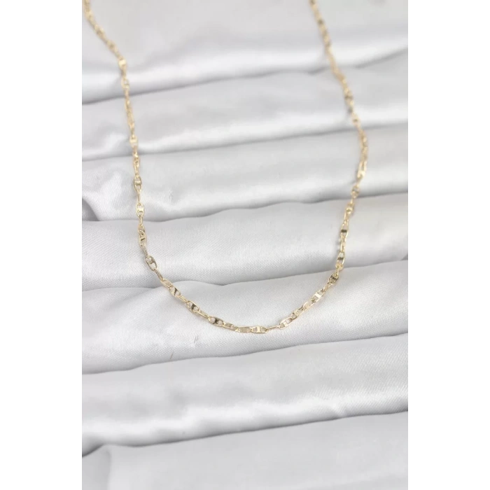 CM 14K Gold Renk Gemici Zincir Model 60 cm Kadın Kolye - TJ-BKO10947