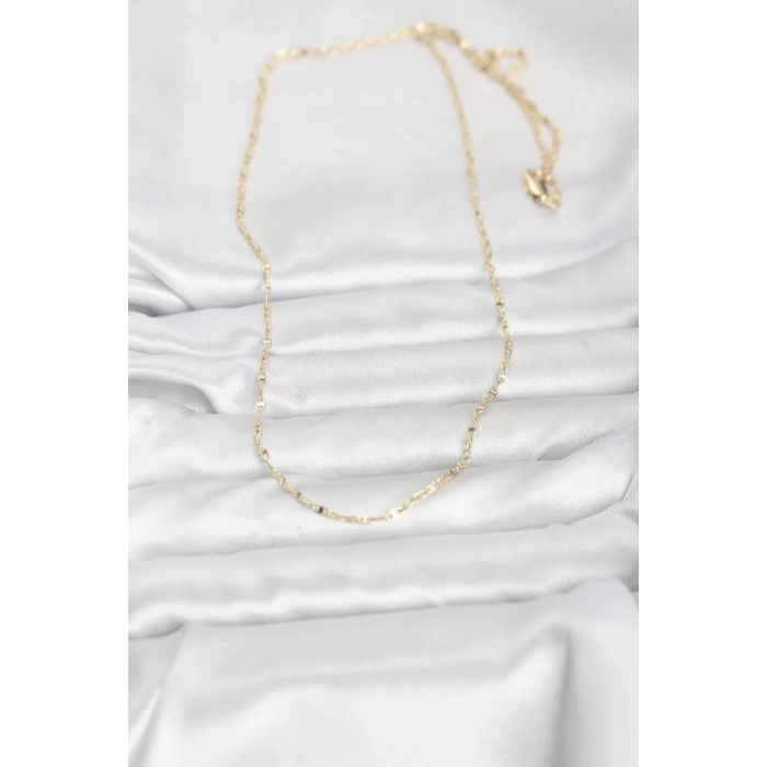 CM 14K Gold Renk Gemici Zincir Model 60 cm Kadın Kolye - TJ-BKO10947