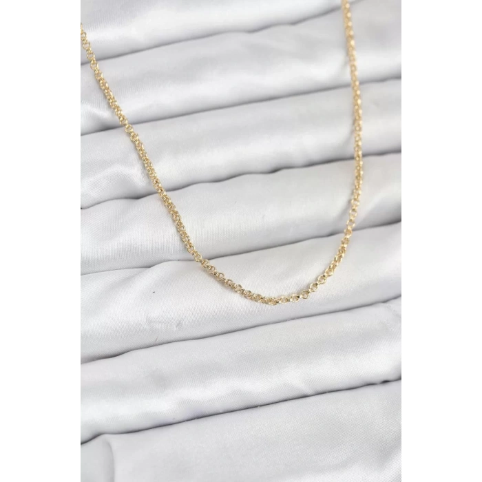 CM 14K Gold Renk Halka Model 60 cm Kadın Kolye - TJ-BKO10930