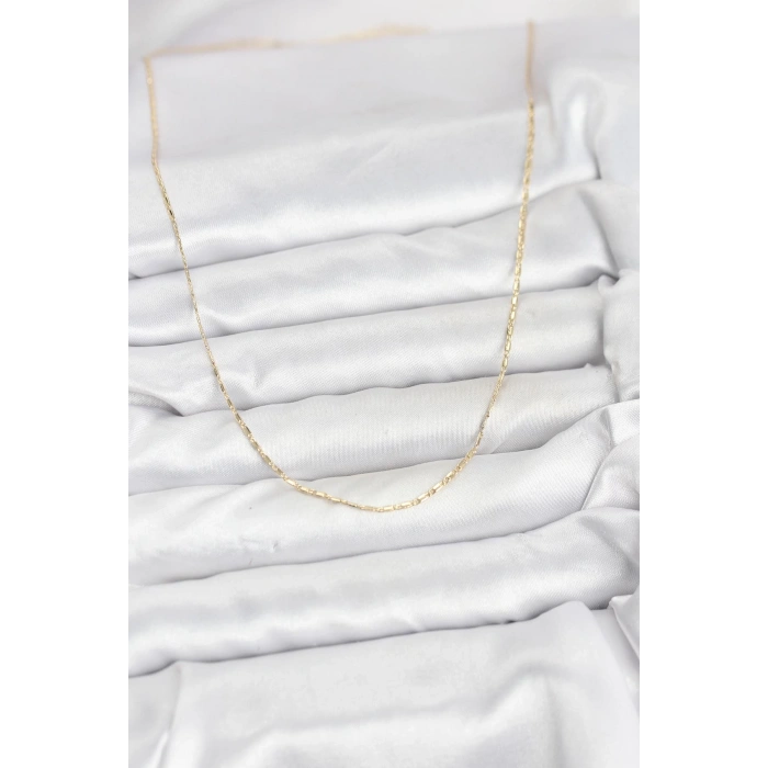 CM 14K Gold Renk Kesme Model 60 cm Kadın Kolye 5886