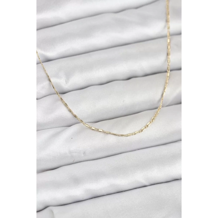 CM 14K Gold Renk Kesme Model 60 cm Kadın Kolye - TJ-BKO10931
