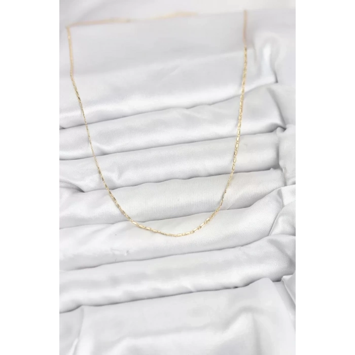 CM 14K Gold Renk Kesme Model 60 cm Kadın Kolye - TJ-BKO10931