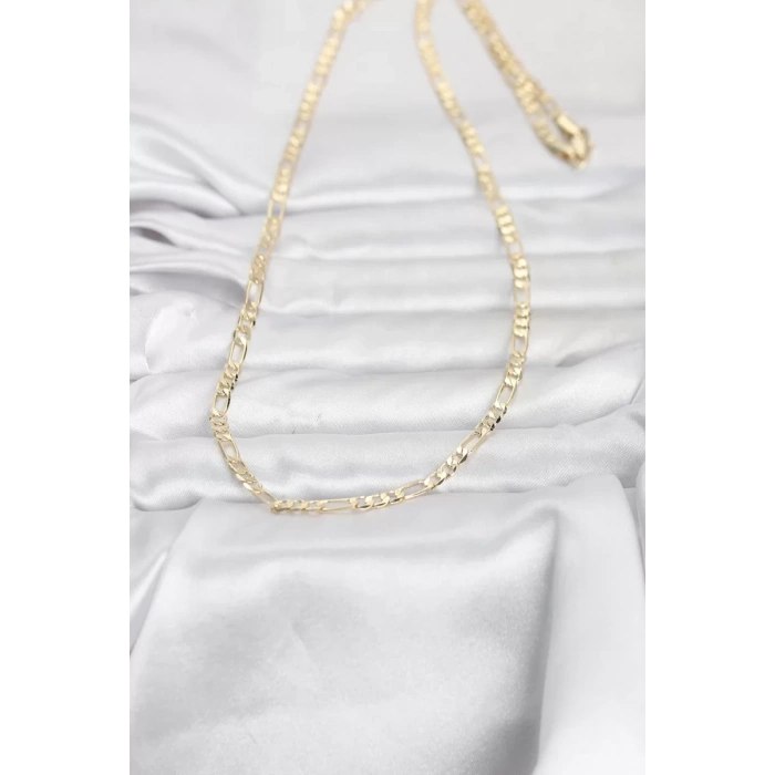 CM 14K Gold Renk Kuşgözü Zincir Model 60 cm Kadın Kolye - TJ-BKO10962