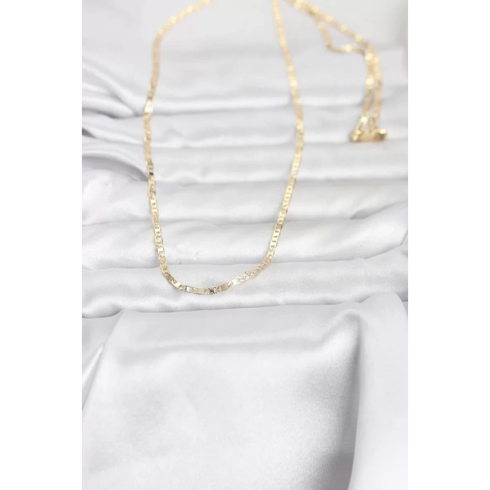 CM 14K Gold Renk Zincir Model 60 cm Kadın Kolye - TJ-BKO10970