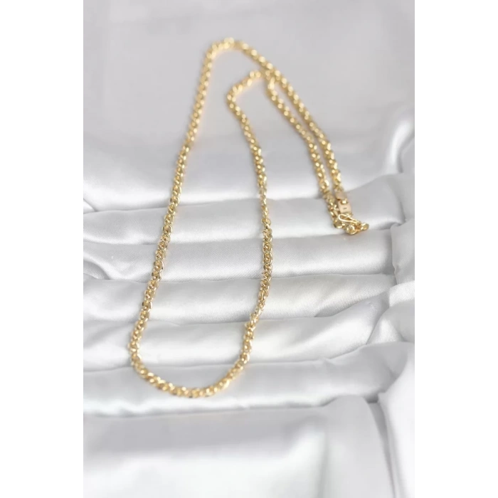 CM 14K Gold Renk Zincir Model 60 cm Kadın Kolye - TJ-BKO10993