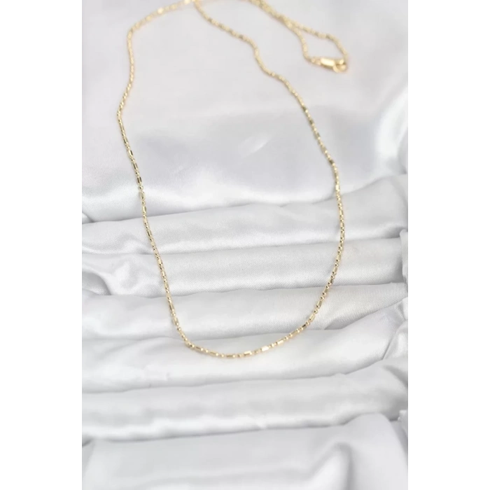 CM 14K Gold Renk Zincirli 60 cm Kadın Kolye - TJ-BKO10938