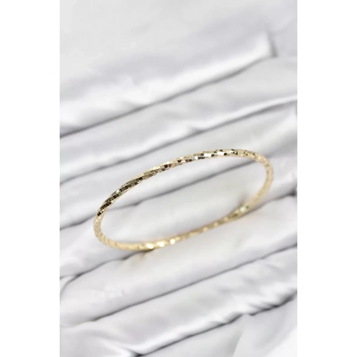 CM Gold Renk Lazer Kesim 65 mm Bilezik TJ-BB8619