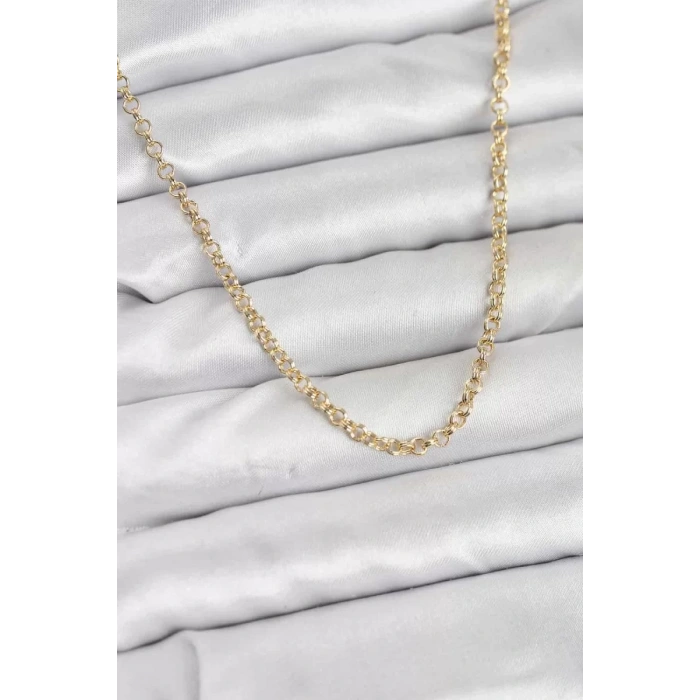 CM Gold Renk Pirinç Halkalı Model Kadın Kolye - TJ-BKO10914