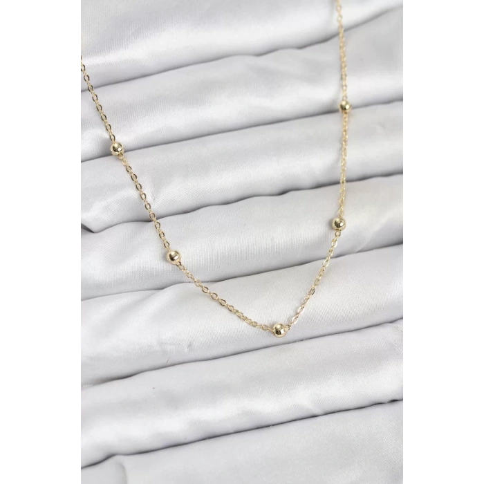 CM Gold Renk Top Zincirli Kadın Kolye - TJ-BKO10915