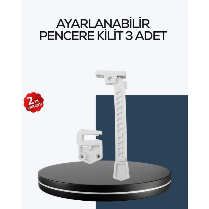Çocuk Güvenliği İçin Cam Pencere Kilidi 3 Adet
