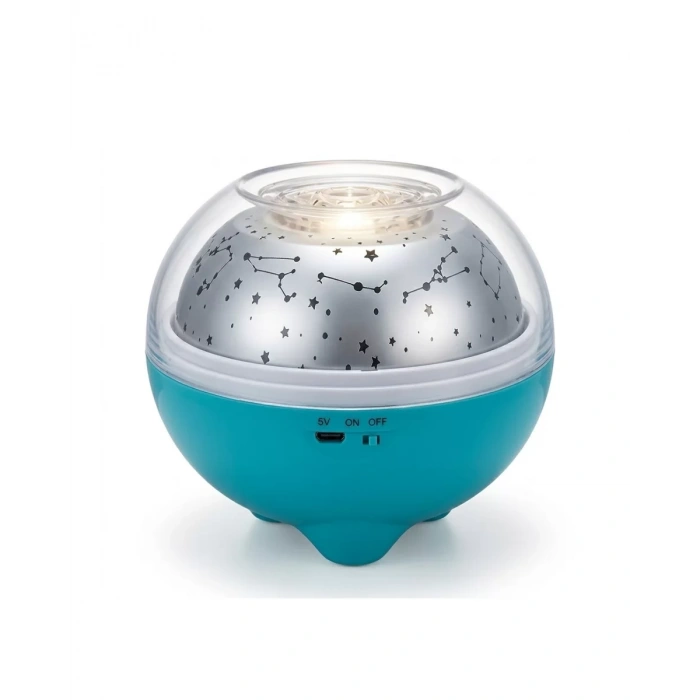 Çok Renkli LED Yıldız Projektör Gece Lambası Bluetooth Müzik Çalar ve Kumandalı Kontrol