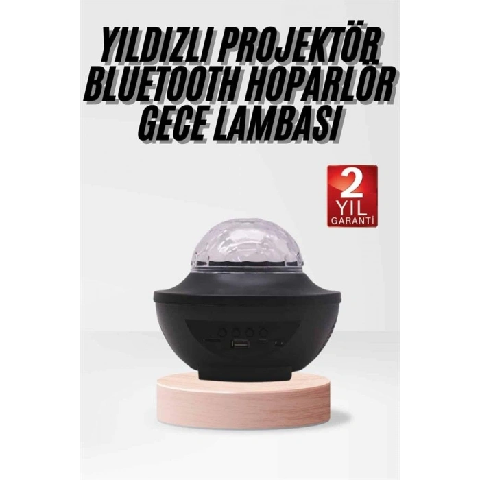 Çok Renkli Projektör Lamba Disko Topu Gece Lambası Kablosuz