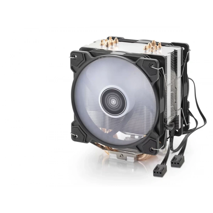 Cpu İşlemci Kule Tipi Soğutucu Çift Fanlı 6 Bakır Borulu - Siyah ND2601
