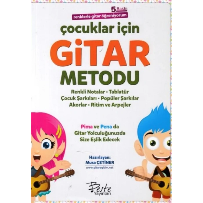 Çuklar İçin Gitar Metodu - Renklerle Gitar Öğreniyorum