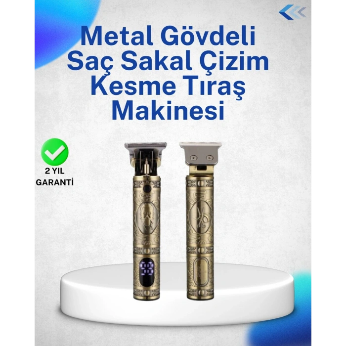Dayanıklı Çelik Kafa ve Güçlü Motorlu Saç Sakal Makinesi