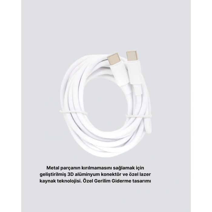Dayanıklı Dış Kaplamalı 30W 5.0A Type-C Hızlı Şarj ve Data Kablosu