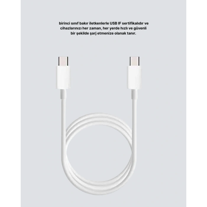 Dayanıklı Dış Kaplamalı 30W 5.0A Type-C Hızlı Şarj ve Data Kablosu