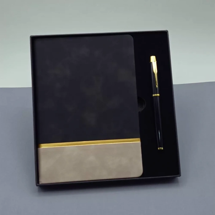 Defter Ve Kalem Kutulu Siyah Set