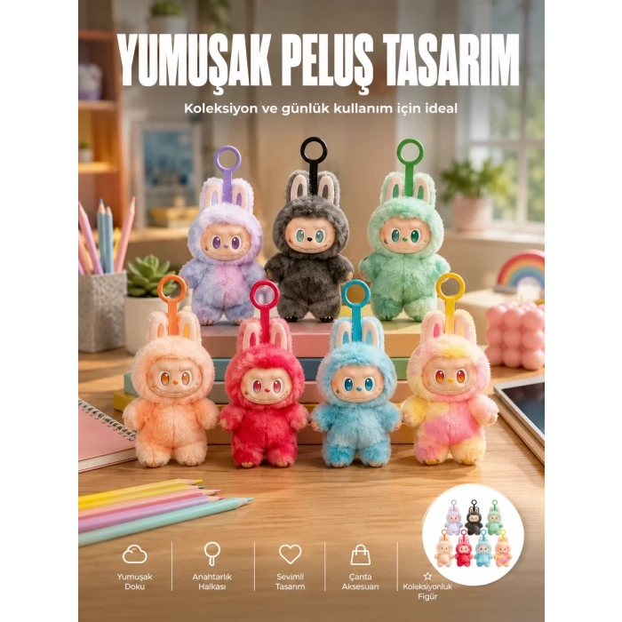 Dekoratif Labubu Peluş Figür Oyuncak Yeni Seri