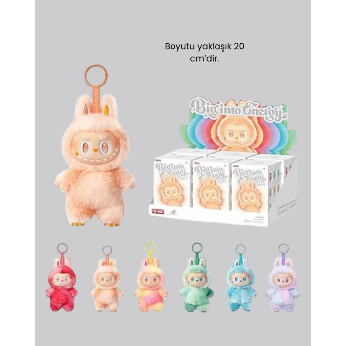 Dekoratif Yumuşak Labubu Peluş Figür – Koleksiyonluk ve Çocuklara Uygun Hediye 20 cm
