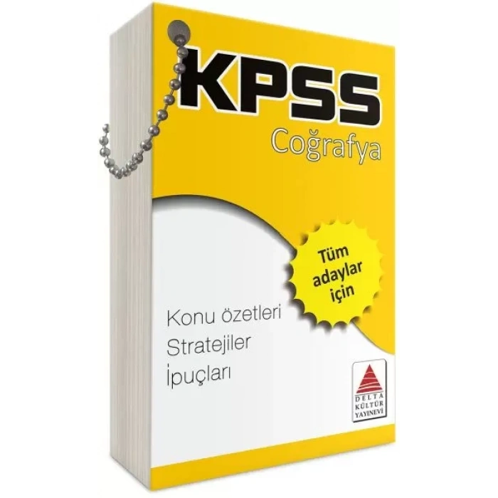Delta Kültür KPSS Coğrafya Strateji Kartları