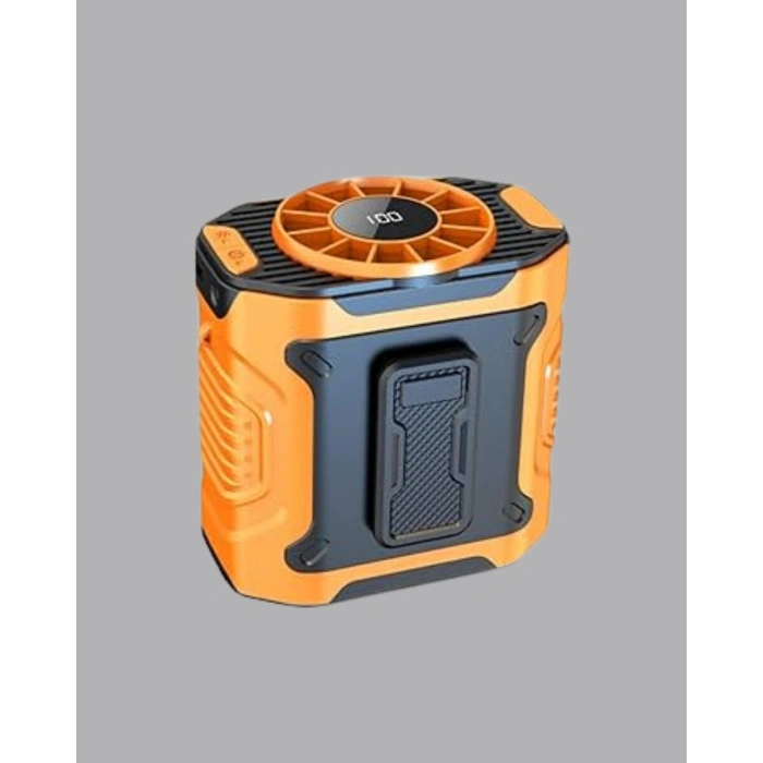 Dijital Ekranlı Turbo Mini Fan – 3 Kademeli Hız Sessiz Çalışma ve Type-C Şarj