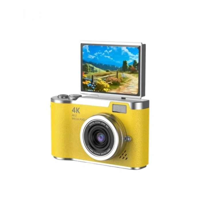 Dijital Kamera 18x Zoom Flip Ekran Uzun Pil Ömrü