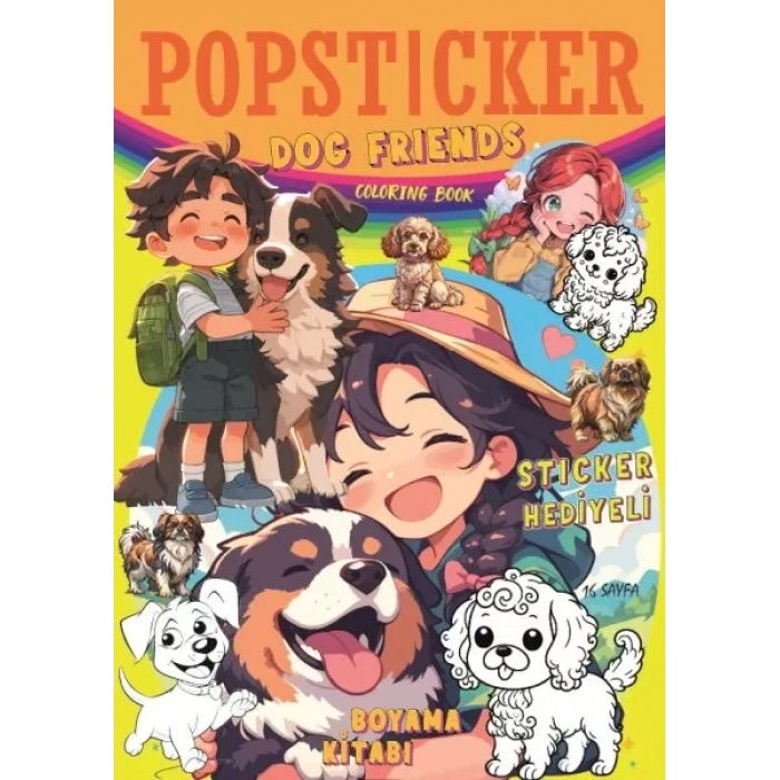 Dog Friends Boyama Kitabı Pop