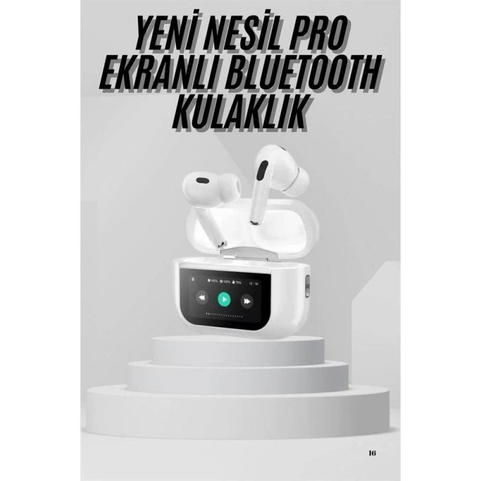 Dokunmatik Ekranlı Air Pro 2 ANC Kulaklık Kablosuz Çok Fonksiyonlu