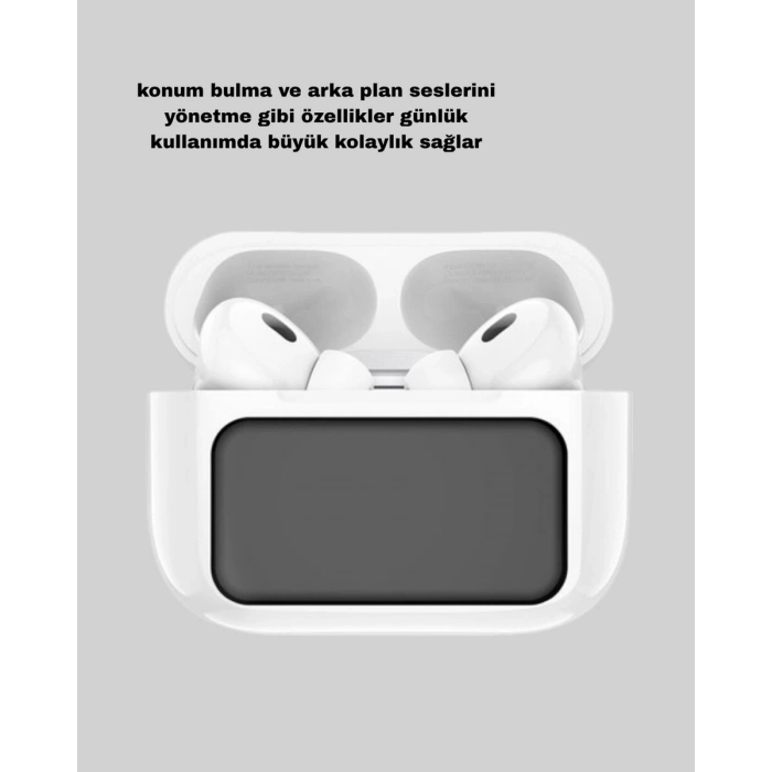 Dokunmatik Ekranlı Bluetooth Kulaklık – ANC Suya Dayanıklı Powerbank Kutulu