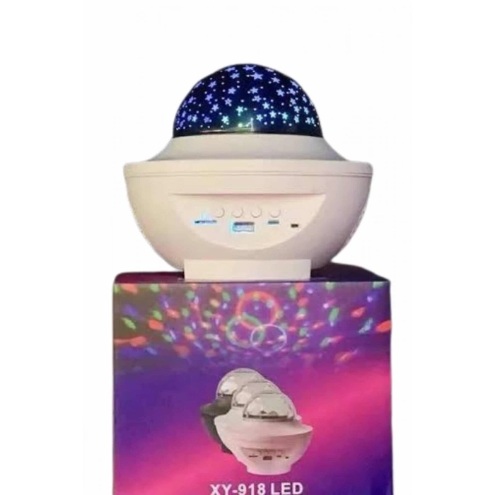 Dönen Işıklı Disko Topu Projektör Müzik Çalarlı Disco Speaker