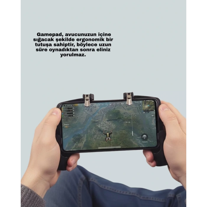 Dört Parmak Destekli Mobil Gamepad Tetikli Oyun Kontrolcüsü