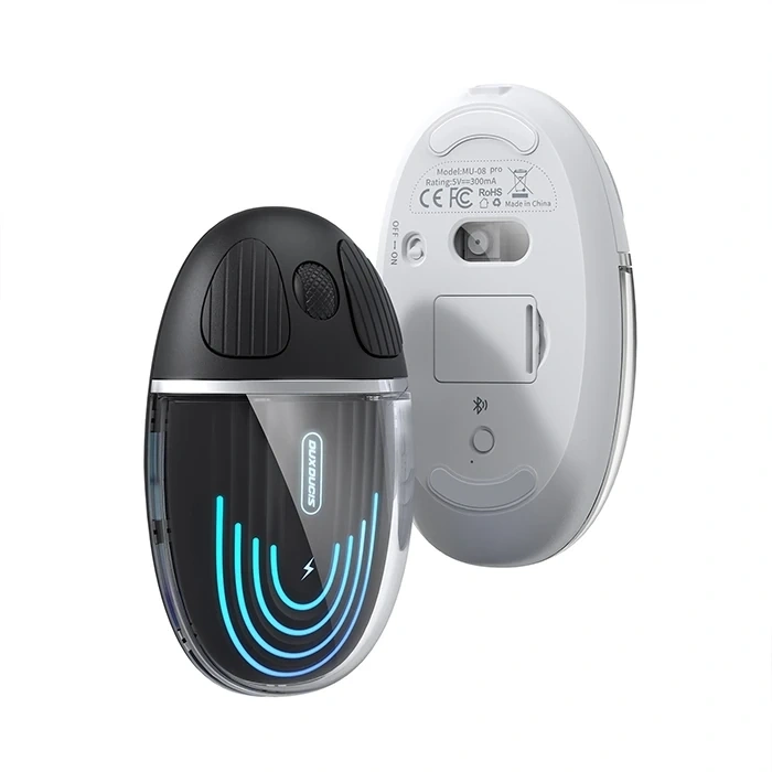 Dux Ducis CM Series Kablosuz Bluetooth 2.4GHz Şeffaf Mouse-(5775)