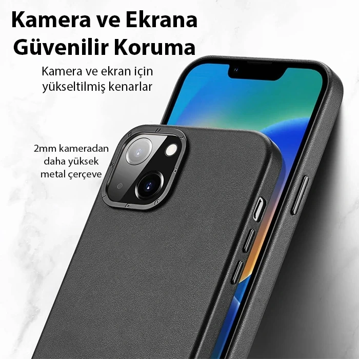Dux Ducis Grit Series iPhone 14 6.1inç Premium MagSafe Uyumlu Kılıf-(5775)