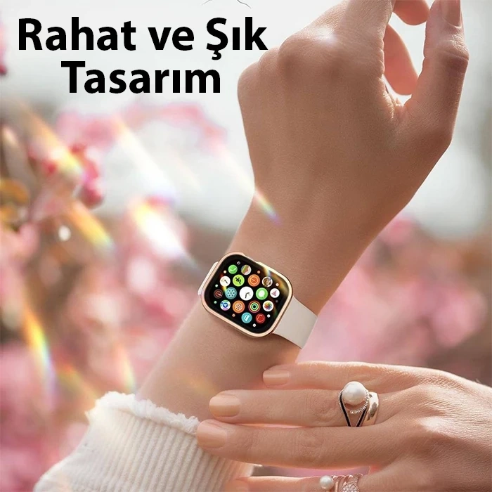 Dux Ducis Hamo Series Apple Watch 45mm için Hard PC Full Koruma Sert Armor Zırh Kılıf-(5775)