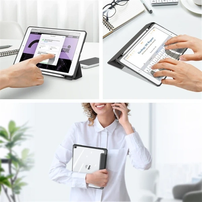 Dux Ducis iPad 7-8 -9 10.2 (201920202021) Kılıf Kalem Bölmeli Toby Series-(5775)