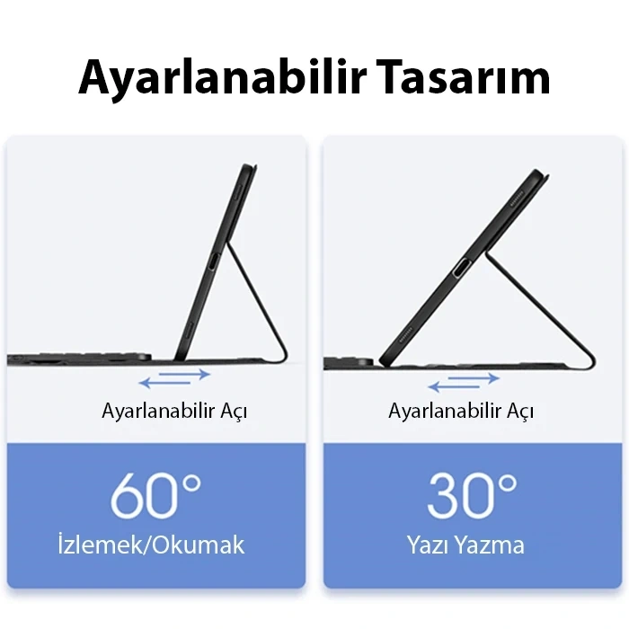 Dux Ducis iPad Pro 12.9 (2020/2021/2022) TK Series Kablosuz Bluetooth Klavye Touchpad Kılıf-(5775)
