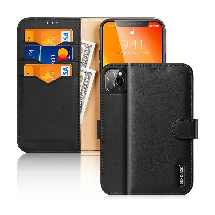 Dux Ducis iPhone 11 Pro 5.8inç Kılıf Mıknatıslı Cüzdanlı Deri Kılıf Hivo Series-(5775)