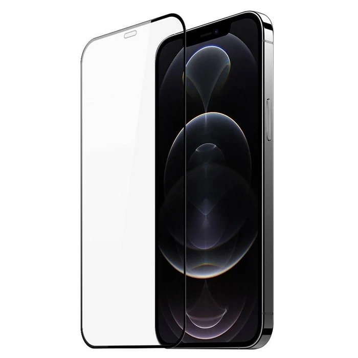 Dux Ducis iPhone 12 Pro Max 6.7inç Tempered Cam Ekran Koruyucu 10D Full Kaplama-(5775)