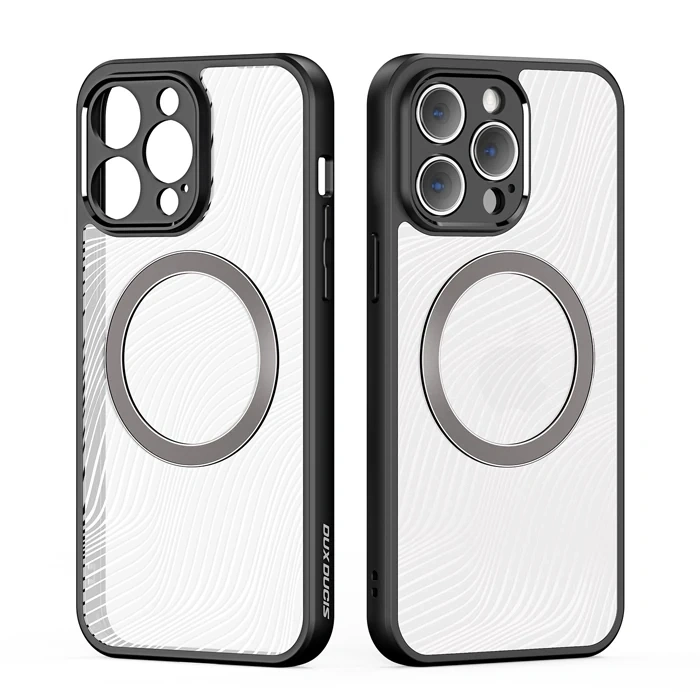 Dux Ducis iPhone 12 Pro Max Aimo Series Mag Safe Premium Buzlu Sert PC-TPU Kılıf-(5775)